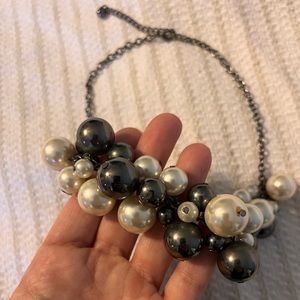 Womens faux pearl necklace